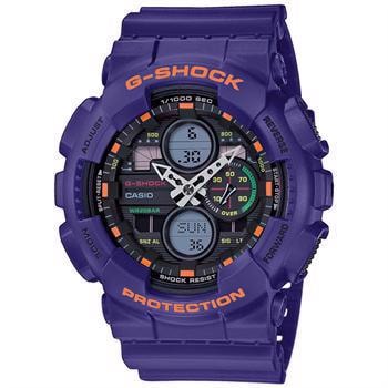 Lilla Casio G-Shock ur med analog-digital display og markante knapper.